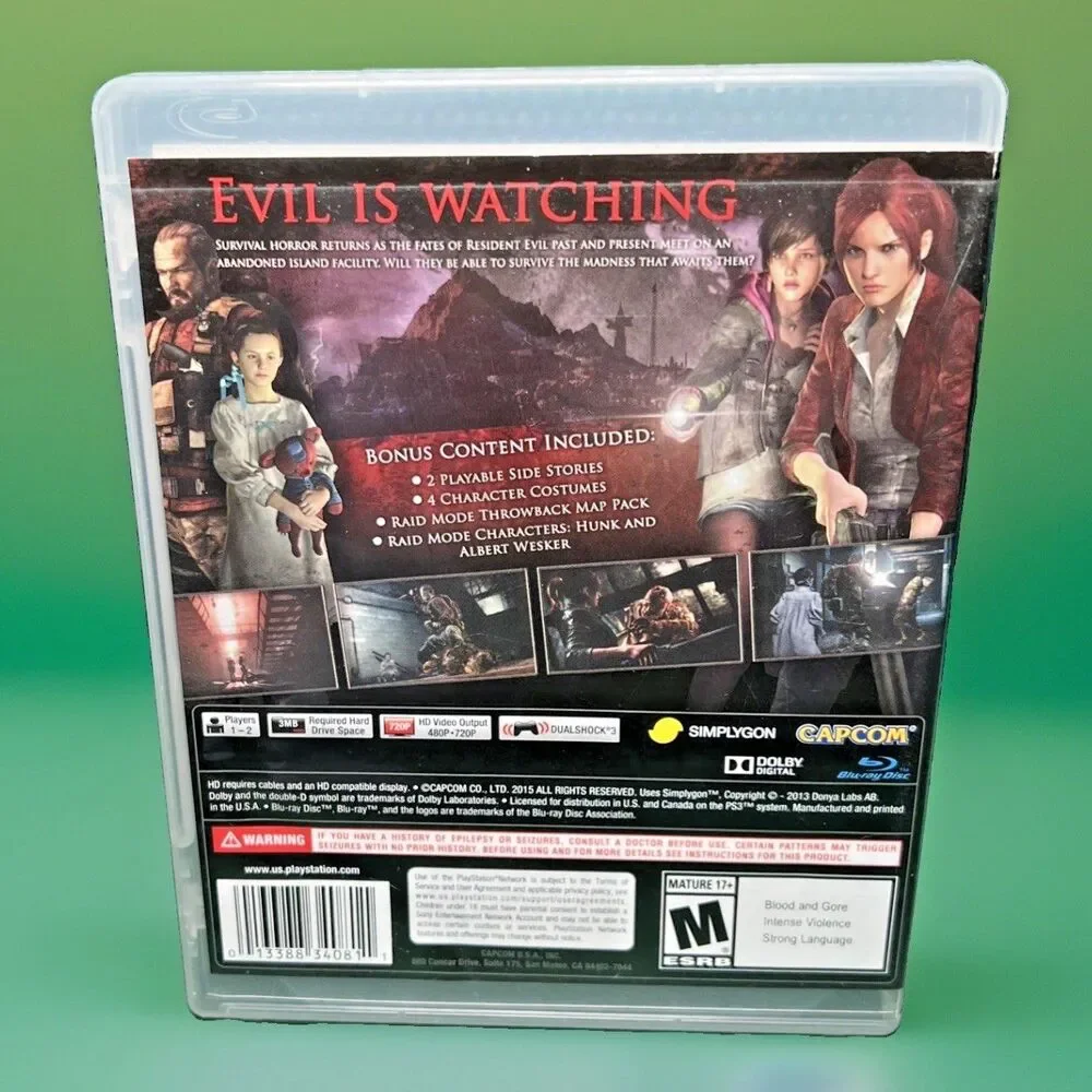 Resident Evil Revelations 2 (PlayStation 3 PS3, 2015) Tested & Working!